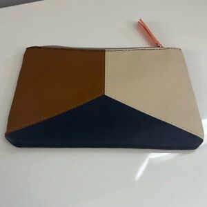 Ipsy Multi-Color Leather Pouch/Travel bag